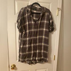 Vici plaid t/shirt dress